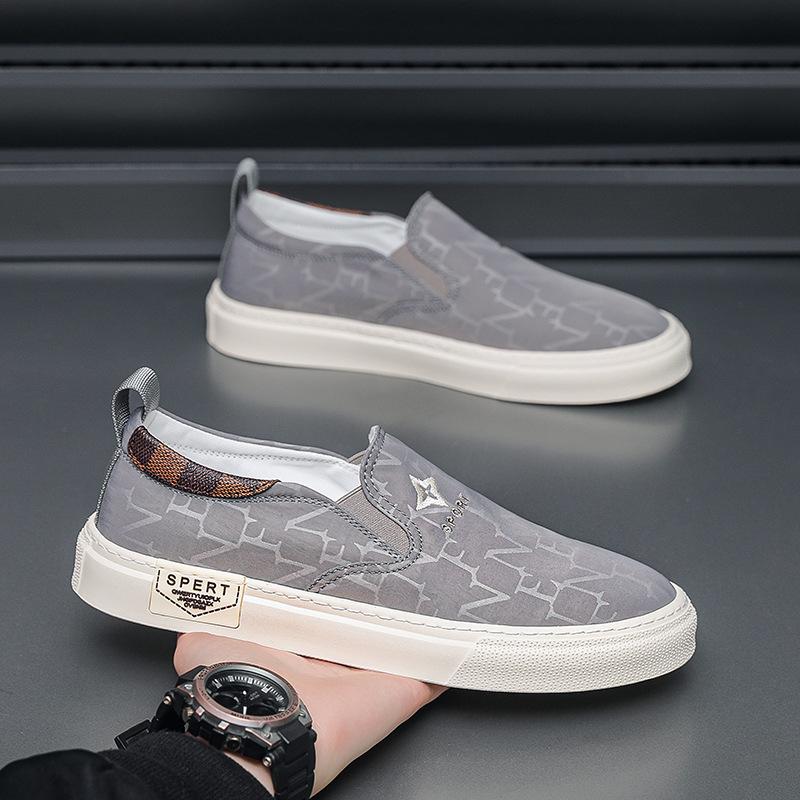 Cloth Shoes Men's One-pedal Casual Spring and Autumn Fashion Trendy Shoes European Men's Clothing Matching Shoes Wenzhou Factory Direct Sales