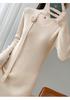 2025 A/W Women's Over-the-Knee Knit Dress with Long Sleeve Coat Layer