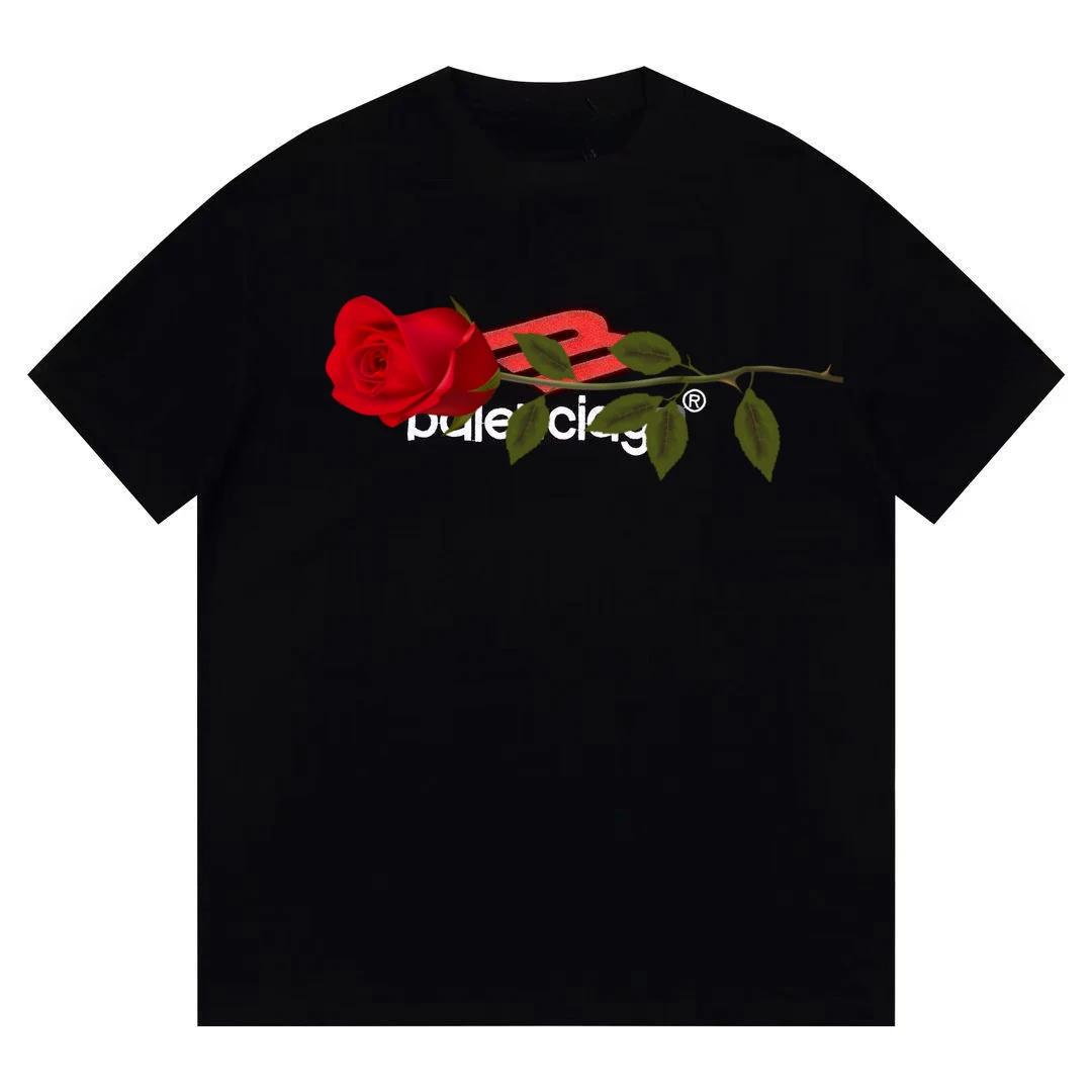 

Новые высококачественные пары с круглым вырезом и принтом в виде букв, для мужчин и женщин, облегающие, с короткими рукавами, футболка класса люкс, с короткими рукавами XXXXL