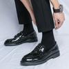Fashion Classic Brand Men's Loafers Trend Green Men's Banquet Dress Shoes Business Shoes Men's Genuine Leather Casual Shoes Non Slip