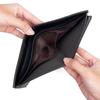 Men's Classic Bifold Leather Wallet with Zippered Coin Pocket