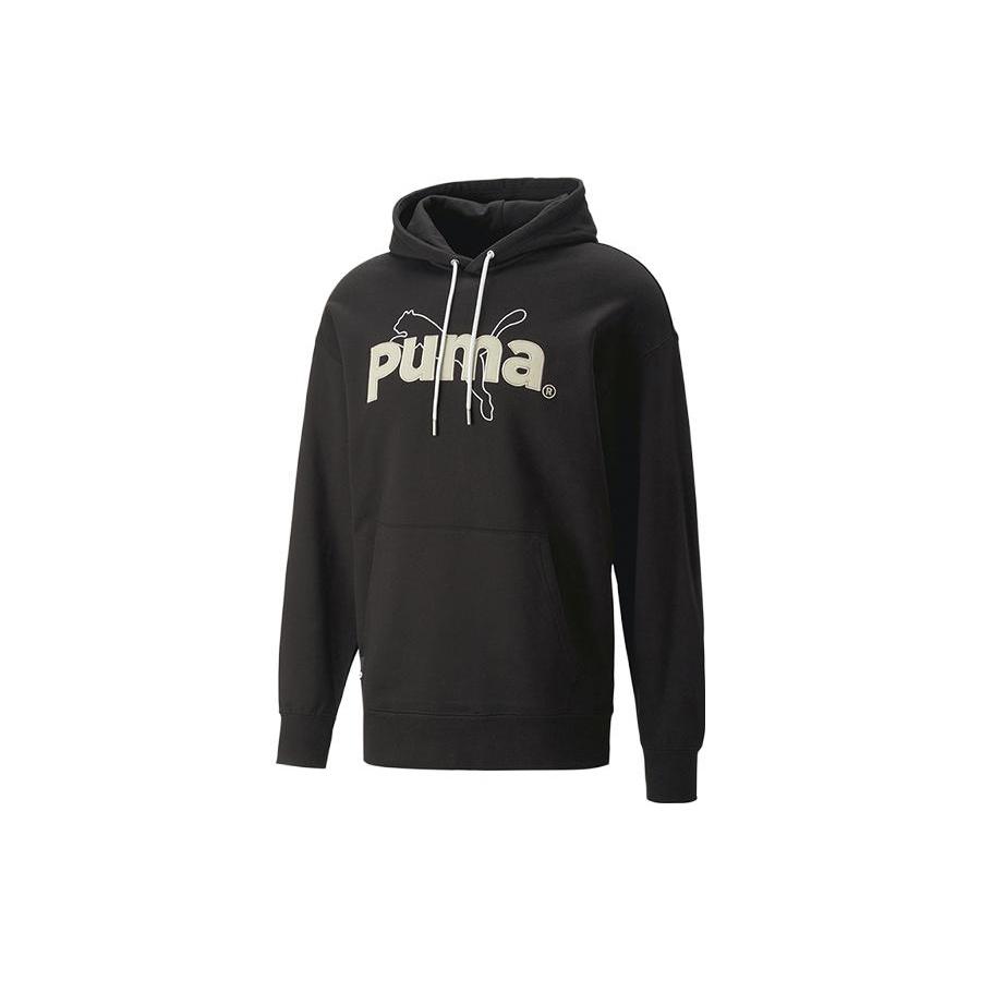 PUMA Team Graphic Hoodie Black Men s 620631-01 L