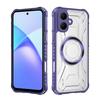 KEYSION Transparent Magnetic Case for TECNO Spark Go 2 Pop 10 Soft Silicone+PC Heavy Duty Shockproof Phone Cover for Infinix Smart 10