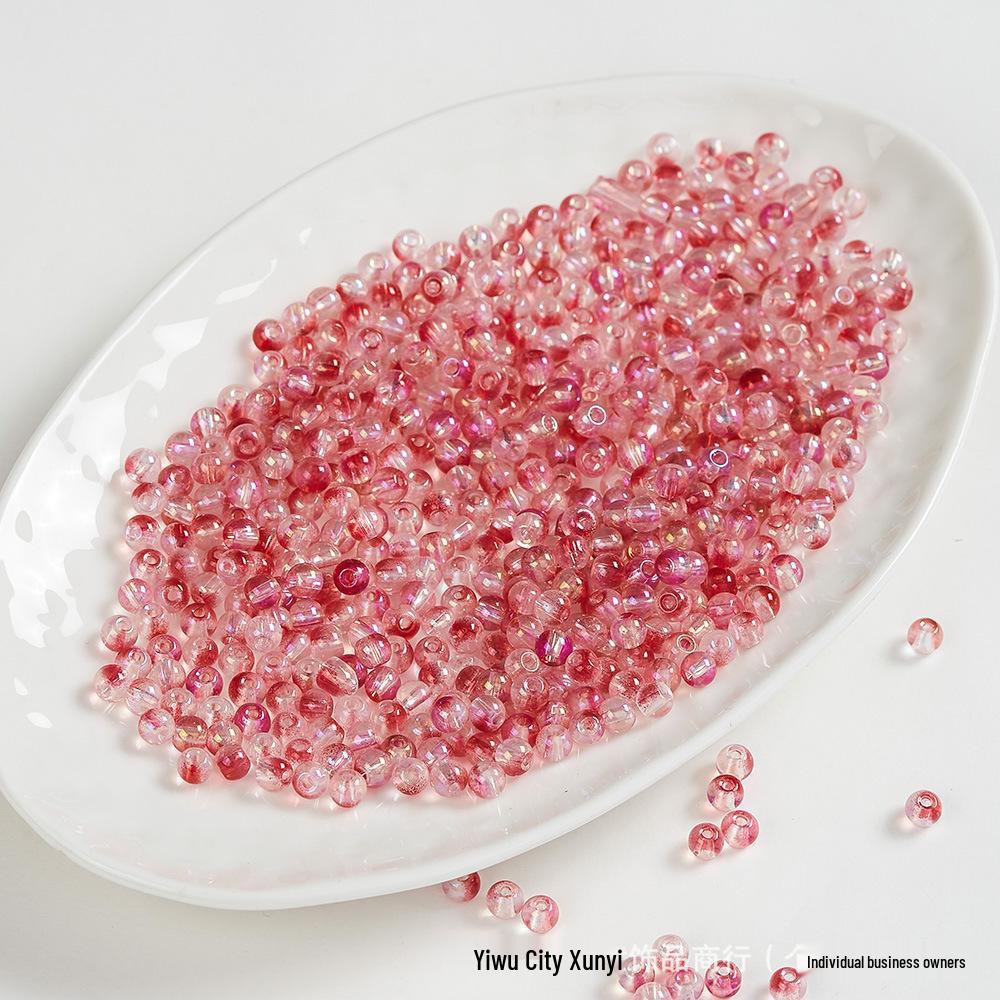 Iridescent AB Glass Rice Beads for DIY Jewelry – Colorful Beaded Bracelet & Necklace Accessories