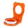 Sandwich Cutter Mold Manual Cake Bread Cutter Sealer Tool Round for Kitchen Cooking Orange