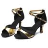 Damen Gesellschaftstanzschuhe Latein Tango Schuhe Hohe Absätze 7CM