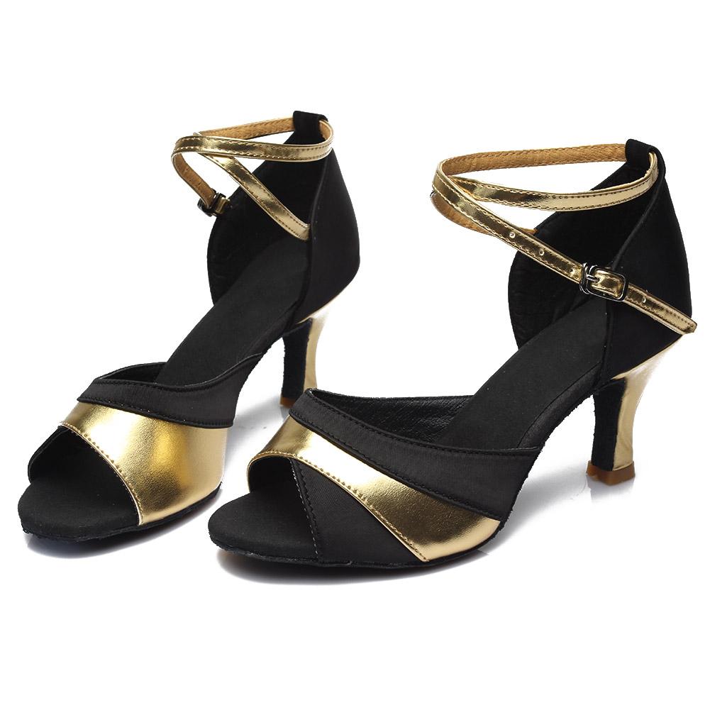Damen Gesellschaftstanzschuhe Latein Tango Schuhe Hohe Absätze 7CM