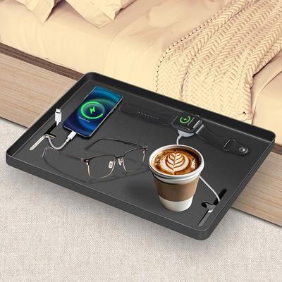 Bedside Shelf Bedside Tray Organizer Tabletop Storage and Organization Rectangular Tray Household Use