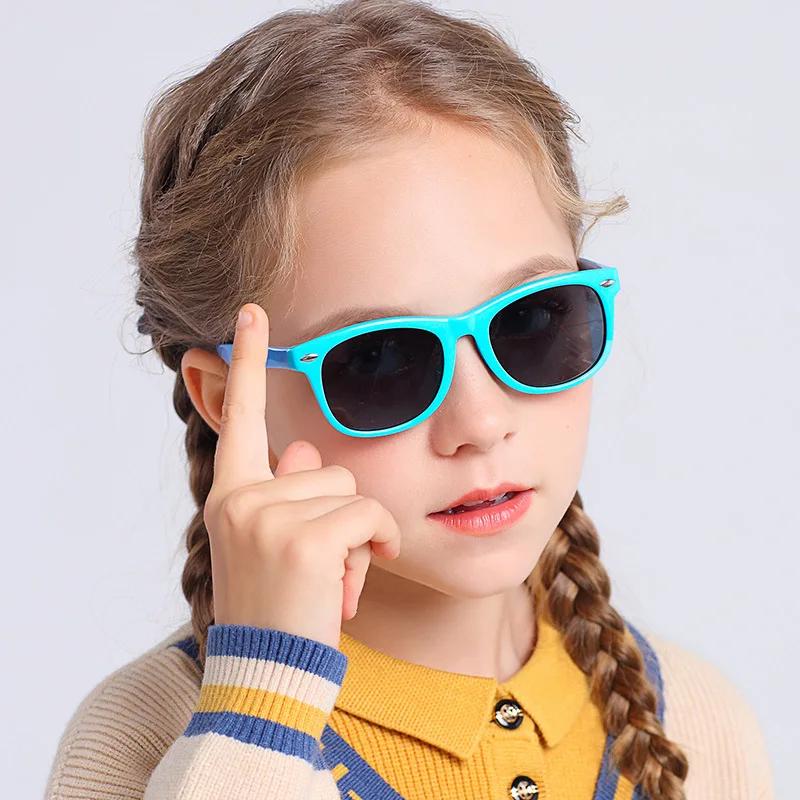 Children Boy Non- Kids Sunglasses Flexible Outdoor Sun Glasses For Girl Eye Protection Fashion Uv400 Eyewear