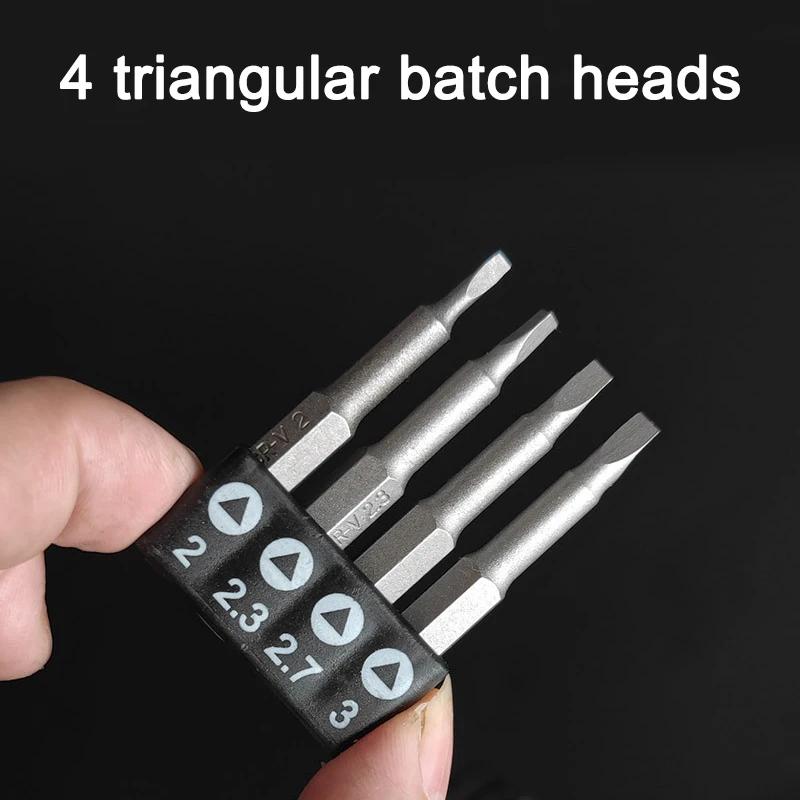 Screwdriver Bit Set 1/4'' Hex Shank Triangle U-shaped Y-shaped Three Points Special-Shaped Bit Set Hexagonal Interface
