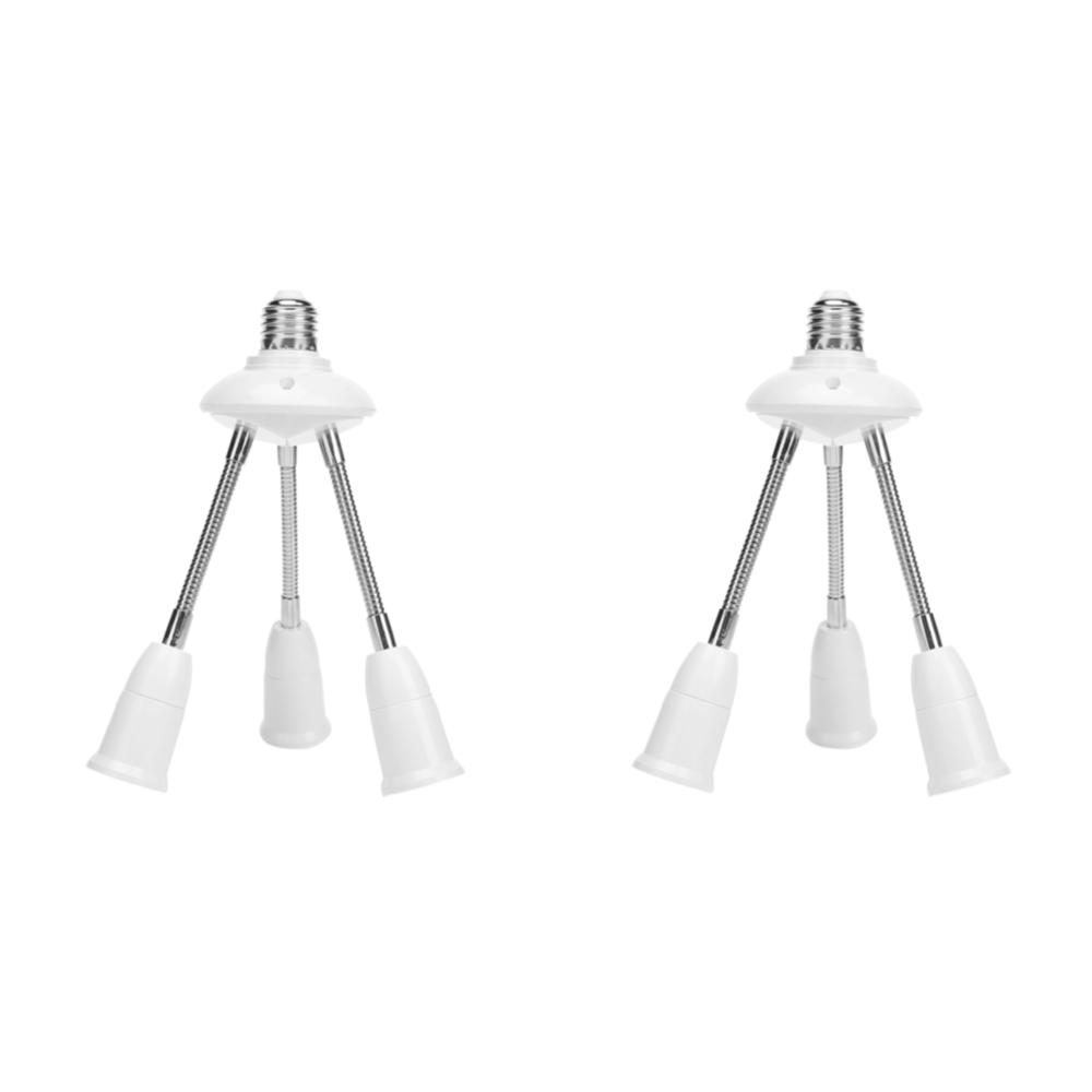 Universal E27 Lamp Base 85-285V Adjustable Tube LED Light Bulb Extension Lamp Holder 2/3/4/5Head Adapter Conversion Socket