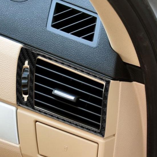 2x Carbon Fiber Front Side AC Air Vent Outlet Cover Sticker For BMW X3 E83 04-10