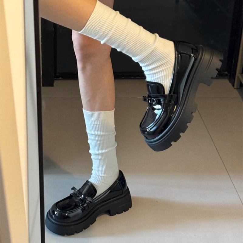 Women Loafers 2024 Spring New Tassel British Style Leather Shoes 35-43 Large-Sized Female Retro Home Office Low Heel Shoes