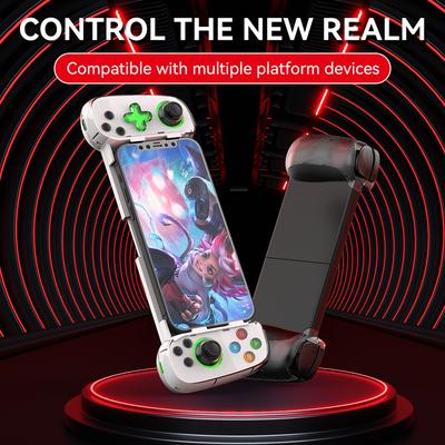 D7 Bluetooth 5.0 Teleskopowy Gamepad do Telefonu Komórkowego dla IOS Android Bezprzewodowy Kontroler do Gier Joystick dla PUBG dla PS4 Switch PC