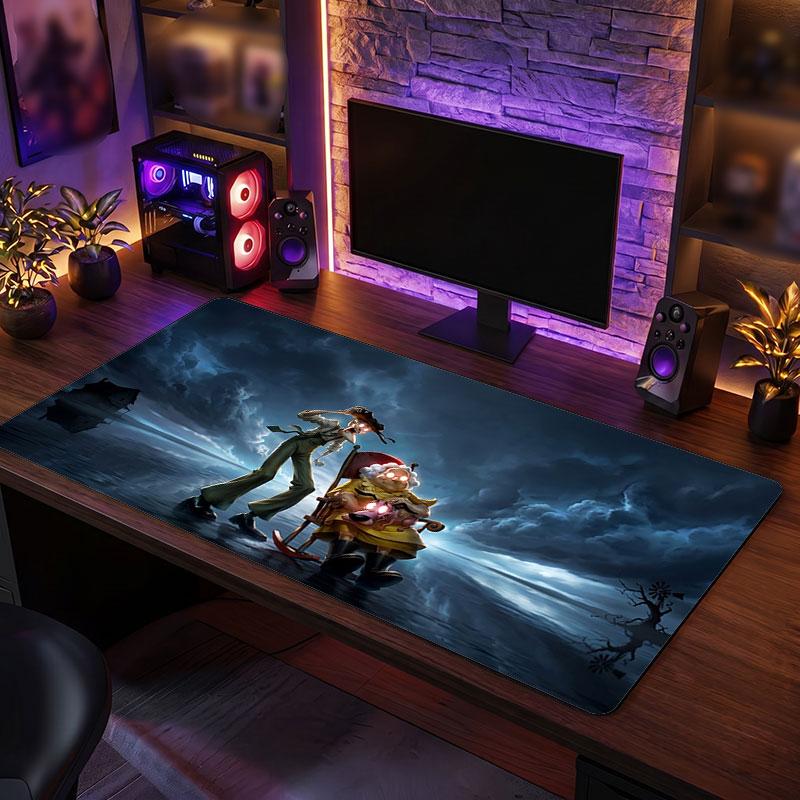Big Mouse PadCourage the Cowardly Dog Extended Soft Desk Mat Gaming Office Computer Table Decor Mat