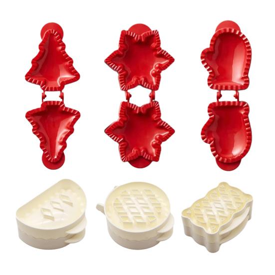 Mini Pie Maker Mold Multipurpose Pastry Mold Cheese Snack Maker with Lids Christmas Thanksgiving Dessert Mold