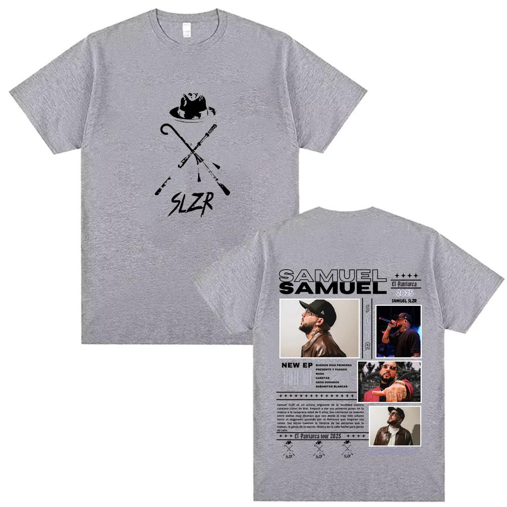 Rapper Samuel Slzr Tour T Shirts Unisex Women Hip Hop Pop Music Tshirts Harajuku Gothic Style Casual Oversized T Shirt