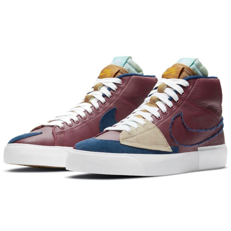 Nike Zoom Blazer Mid Edge Sb 'Team Red Navy' Sneakers Casual DA2189-600
