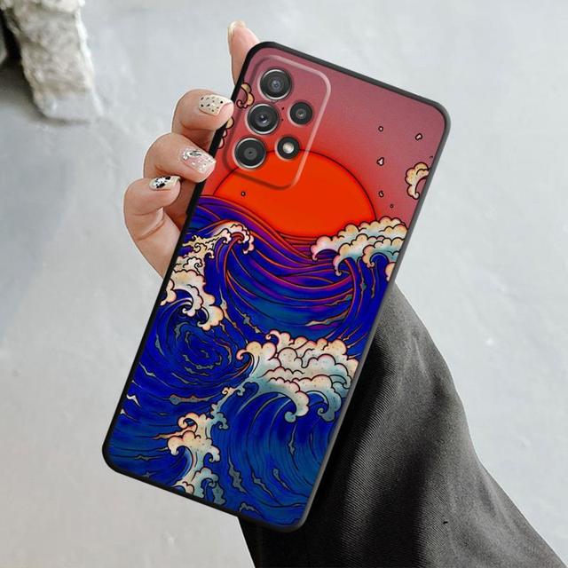 

Самурай Дракон Вовк Маска Чохол для Samsung Galaxy A14 A73 A53 A71 A51 A31 A33 A22 A12 A21s A13 A32 A52s A72 A52 A23 Чохол Samsung A72 4G(5G)