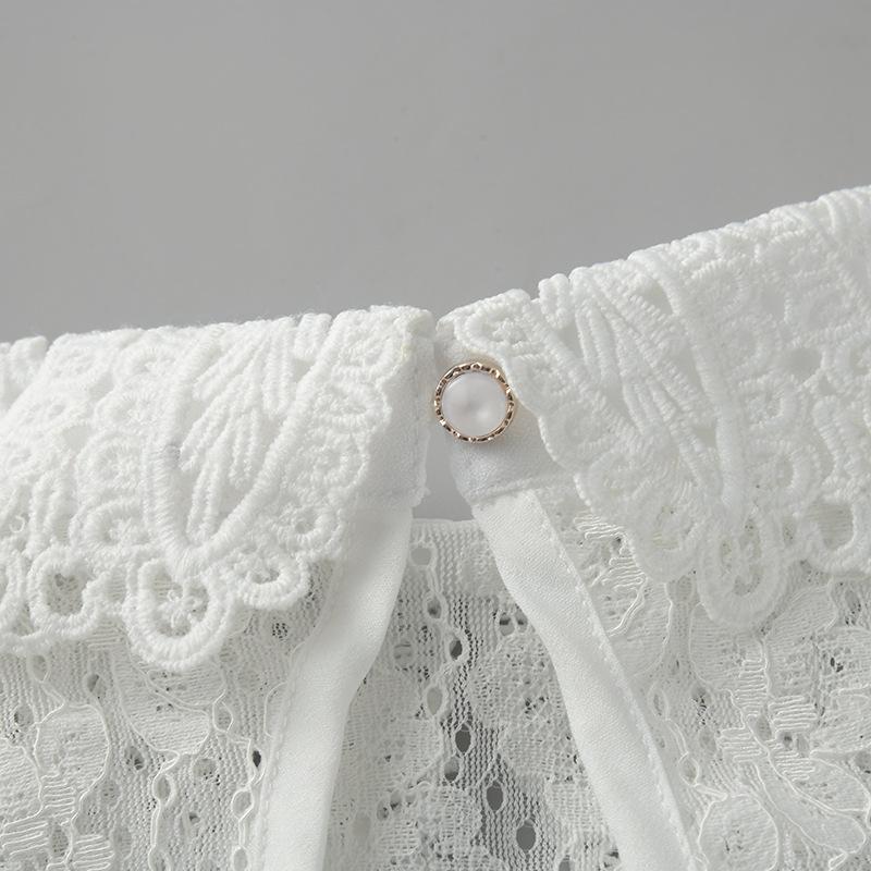 Faux col en dentelle, col décoratif polyvalent, faux col, faux col de chemise, faux col cheongsam à nœud chinois