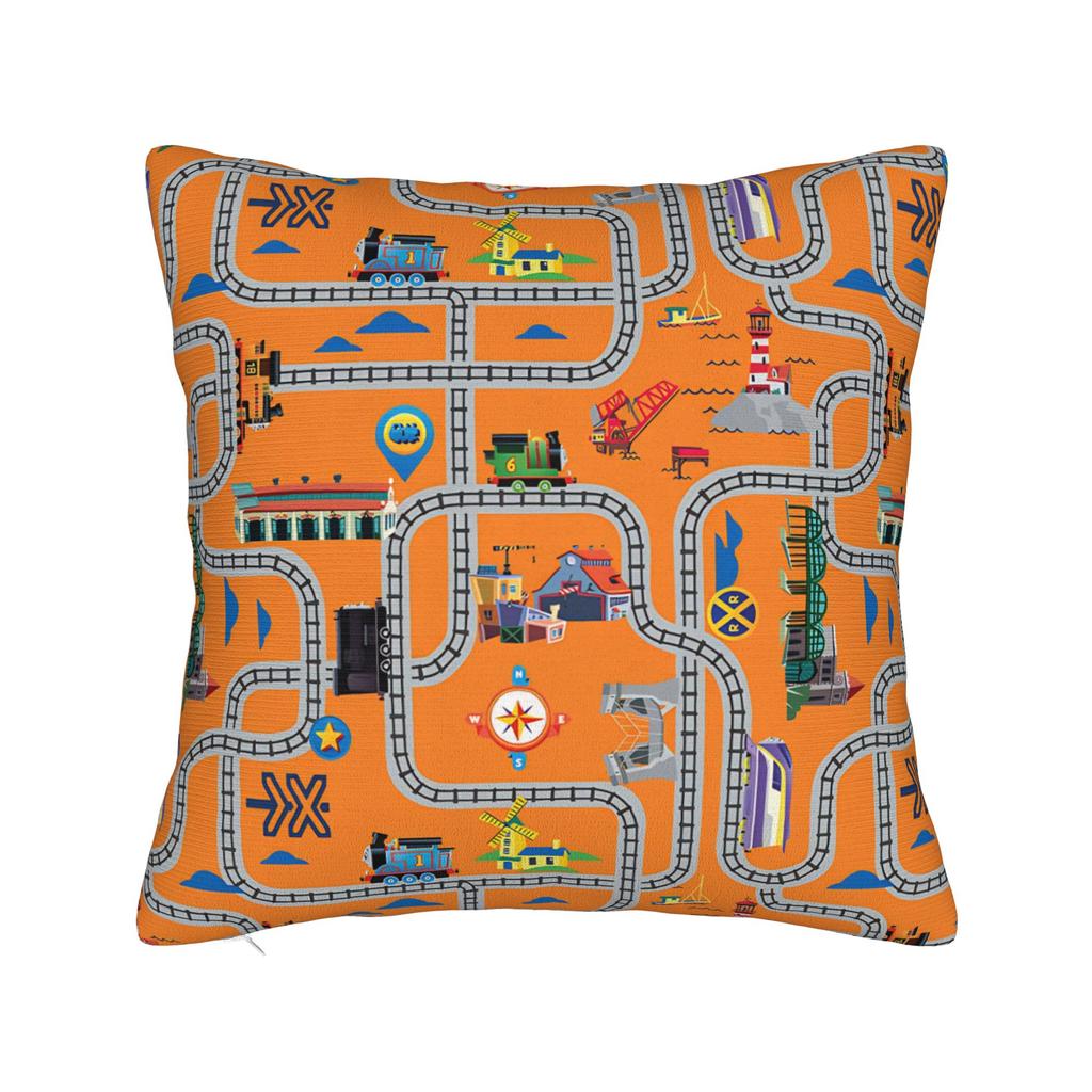 Pillow Cover T-Thomas The Train Friends Retro Trendy Pillow Case For Chair Sofa Home Decor Pillowcases