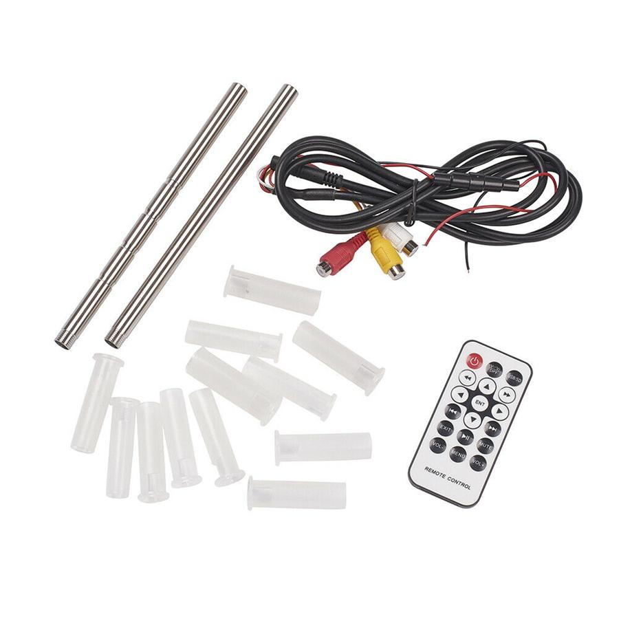 2Pcs 7" Touchscreen Car Headrest Monitor Back Seat MP5 Monitors with USB SD IR FM BT