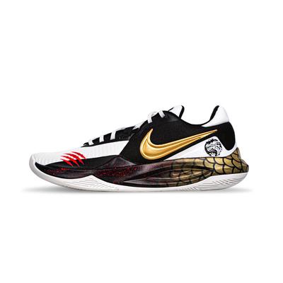 Nike Pantofi de Baschet Bărbați Precision 6 Rezistenți la Alunecare și Abraziune, tip jos, Negru-Auriu DD9535-007(Echipa71-)