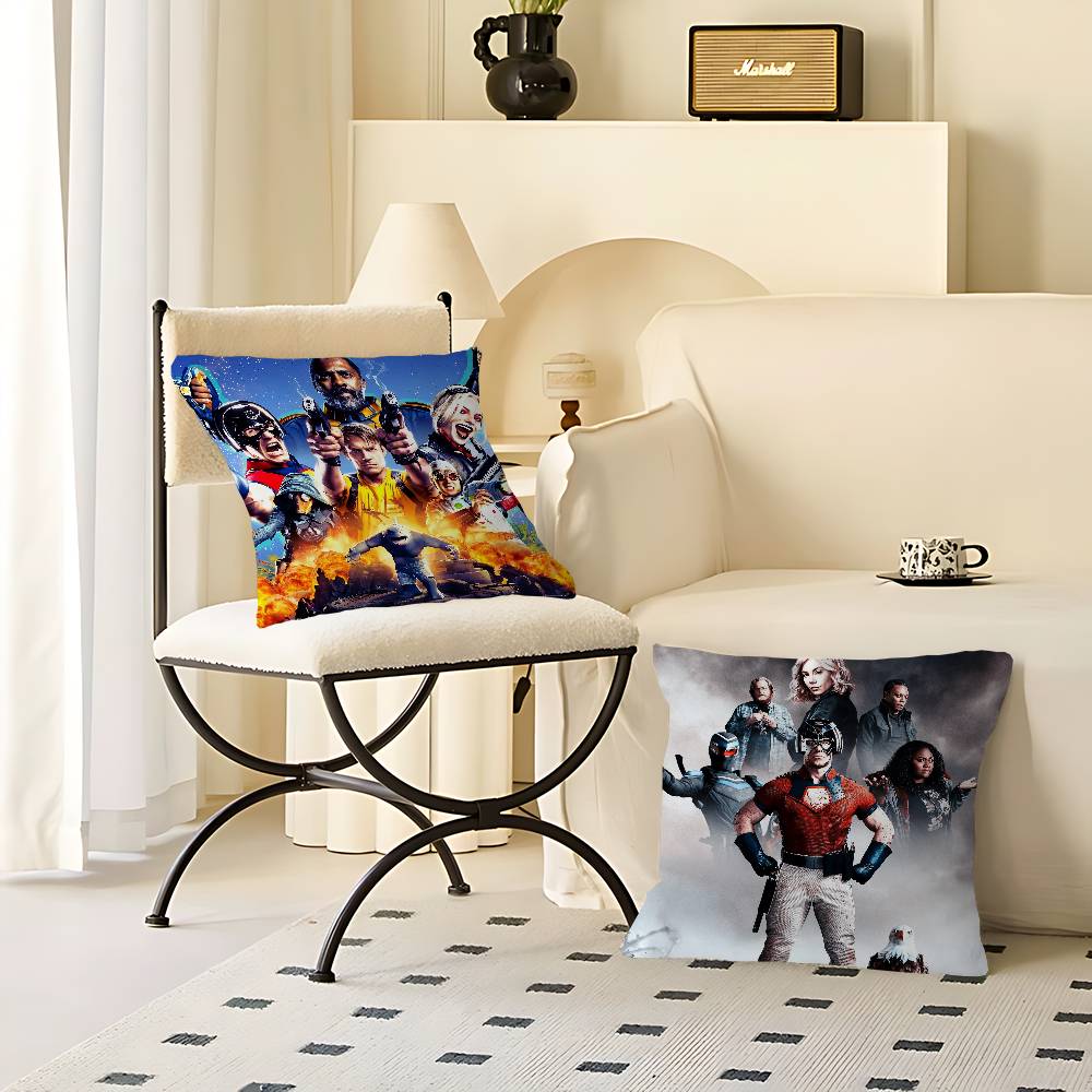 Film P-Fredsmäklare Kuddfodral Bil Prydnadskuddfodral För Soffa Bil Julklapp 40x40cm 45x45cm