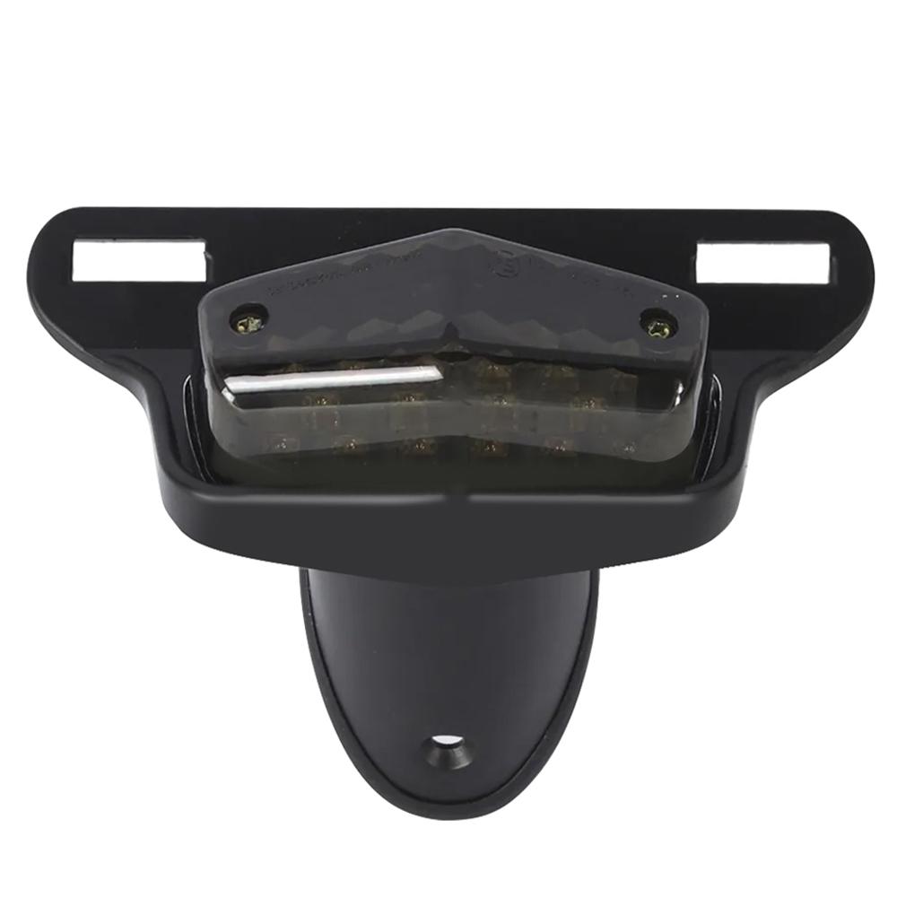 12V Universal Motorcycle LED Taillights Rear Tail Brake Stop Light Lamp With License Plate Mount for Harley Vintage Model