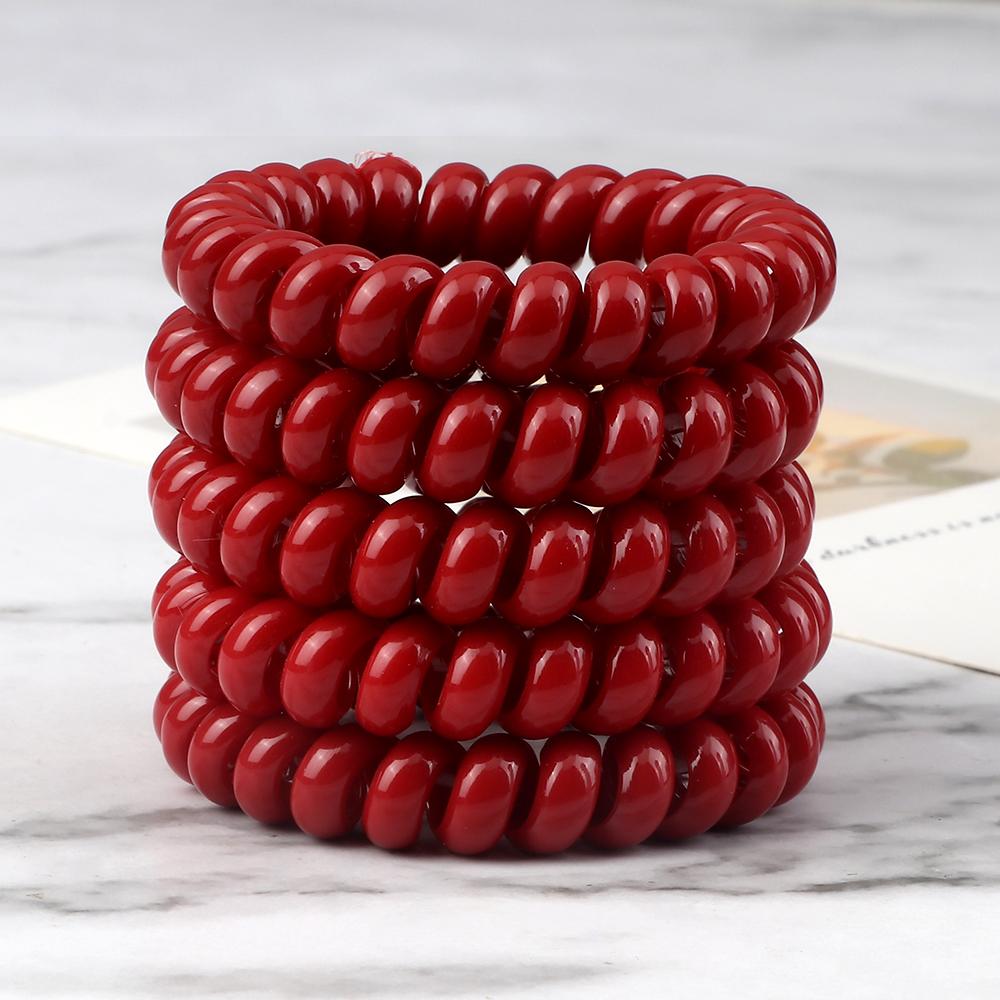 5 buc/set Elastic Culori Bomboane Fir de Telefon Simplu Benzi de Păr pentru Femei Coadă de Păr pentru Copii Fete Scrunchies Bandă de Păr Gumă Cadouri