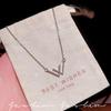 Light Luxury Niche Lucky Letter W Necklace