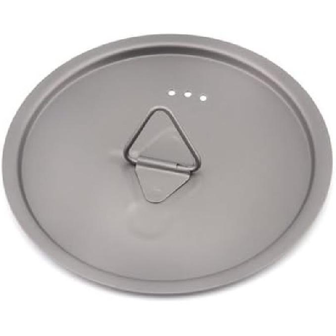 Universal Titanium Cup Lid, Mug Lid, Titanium Camping Pot Lid (130mm/5.1in) 80mm/3.15in
