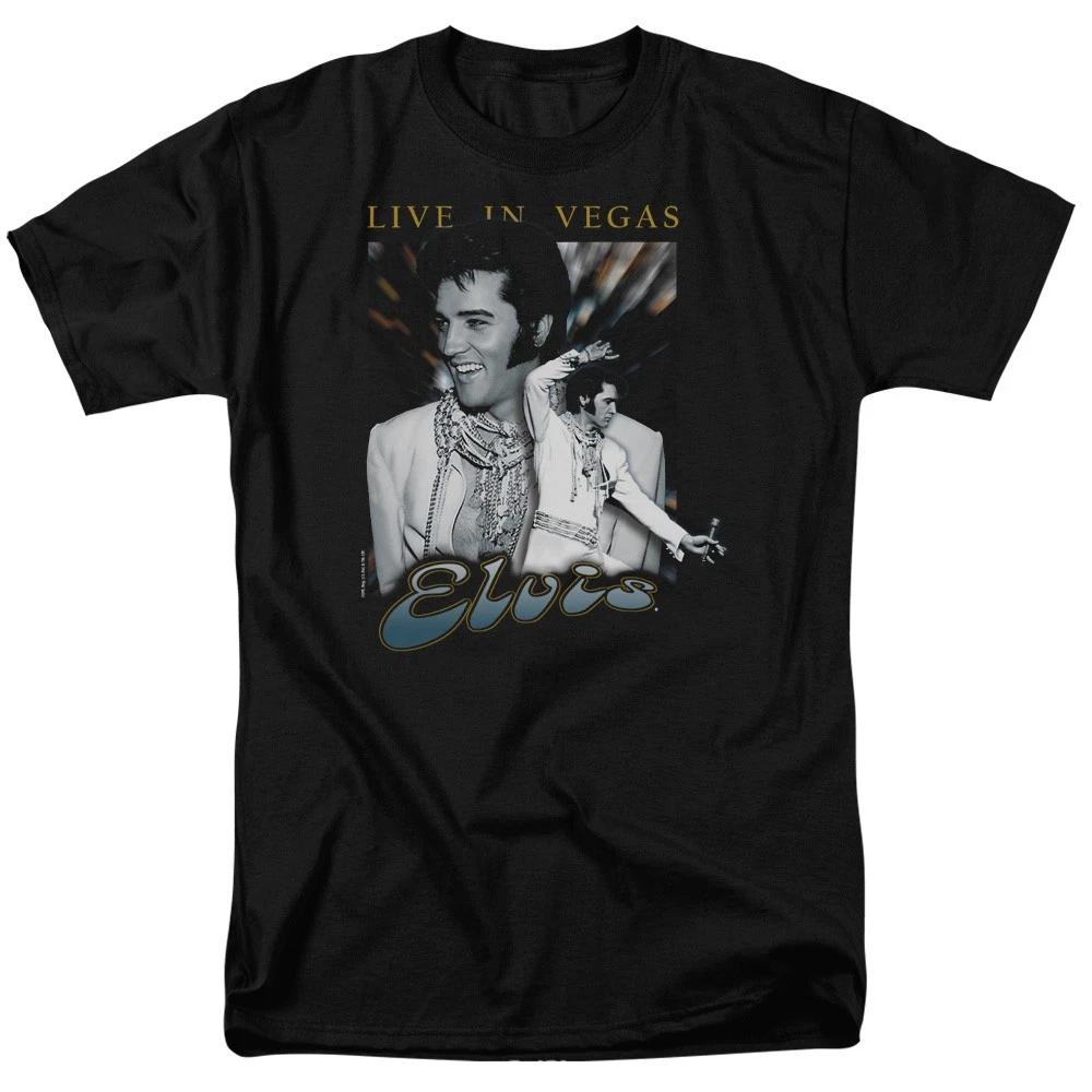 Elvis Presley - Live In Vegas -  Unisex Short Sleeve Children s T-shirt - Black 160