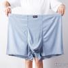 Men's Plus Size Breathable Mesh Ice Silk Boxer Briefs for Summer