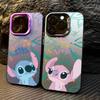 Stitch Anime Phone Case For iPhone 11 12 13 14 15 16 17 Pro Max 16e 17E 17 Air Plus 13 Mini Shockproof Fundas Back Cover Disney