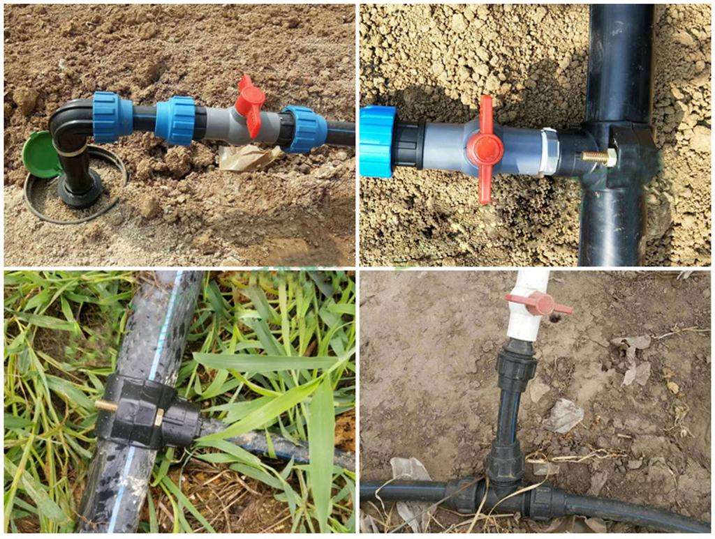 1Pc PE Connector Water Pipe Fittings to 20/25/32mm to 1/2"3/4"1" Quick Connect Tubing Fittings Garden Agriculture Irrigation