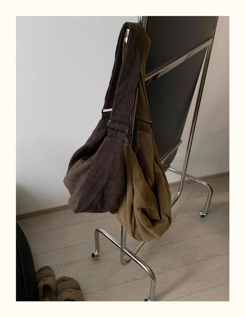 2024 Retro Kaffeefarbe Canvas Umhängetasche - Damen Nische Lazy Style