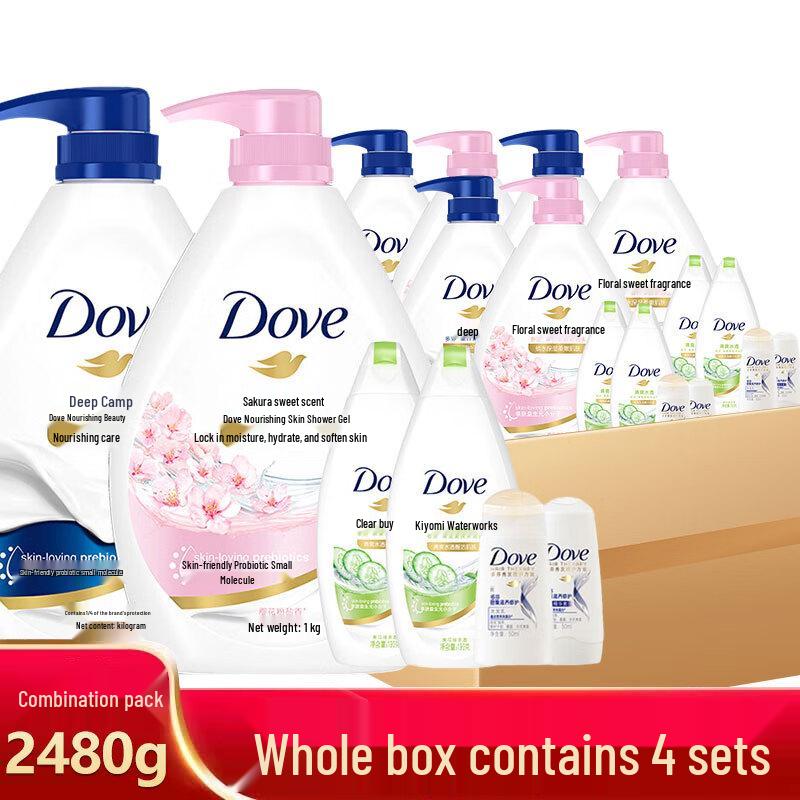 Набор гелей для душа Dove Глубокое питание и Цветение вишни