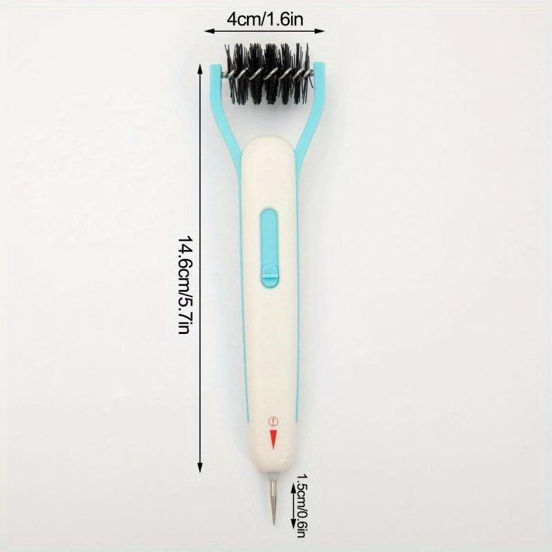 

2-in-1 Die Brush Piercer Scraper Weeding Tools Easily Removing Excess Paper From Dies Must-Have Die Brush Tool. Blue
