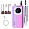 Electric Nail Files Rechargeable Nail Drill 45000RPM Nail Drill Machine for Acrylic and Gel Nails Electric Manicure Set