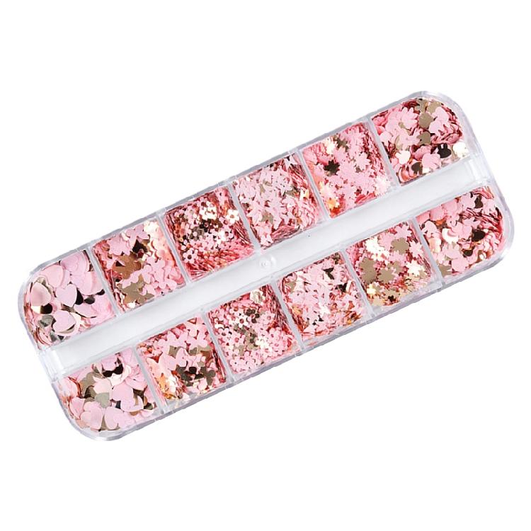 Glitter Flakes Heart Sequins Confetti for DIY Jewelry Making Resin Mold Fillers Sequins Nail Art Decorations for Crafts