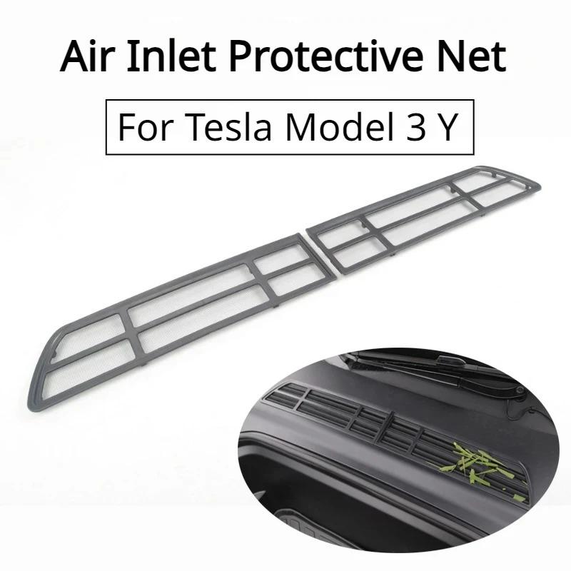 Copertura di protezione della presa d'aria per Tesla Model 3 Y Rete anti-insetto Copertura del bagagliaio anteriore Griglia di aspirazione Filtro di pulizia