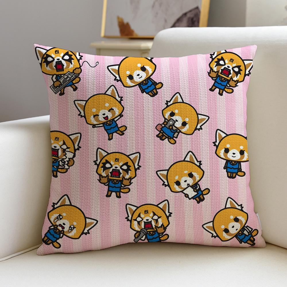 Feisty AAggretsukoS Cushion Cover Breathable and skinfriendly linen pillowcase square removable and washable cushion