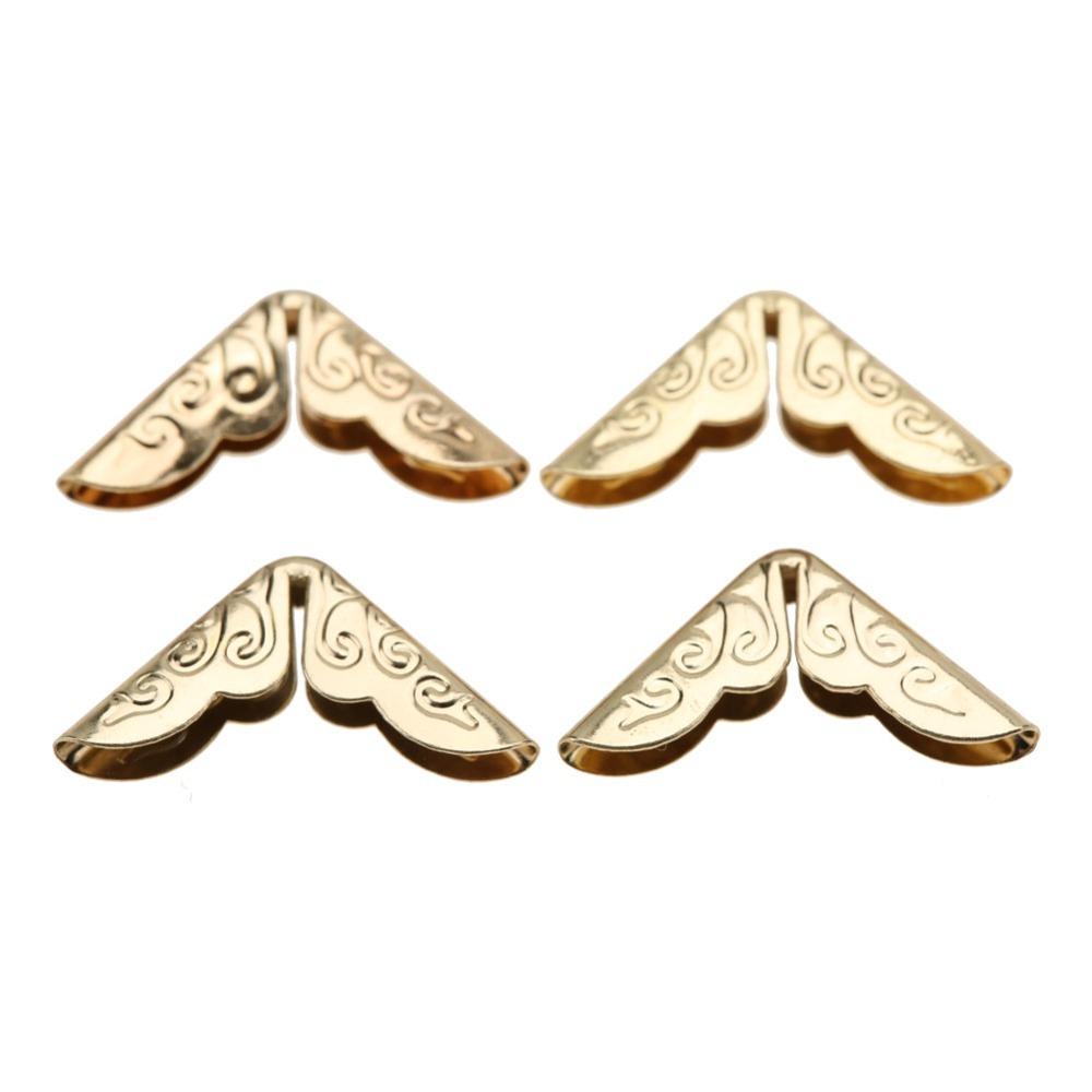 50PCS Gold / Bronze / Yellow Metal Book Corner Protectors