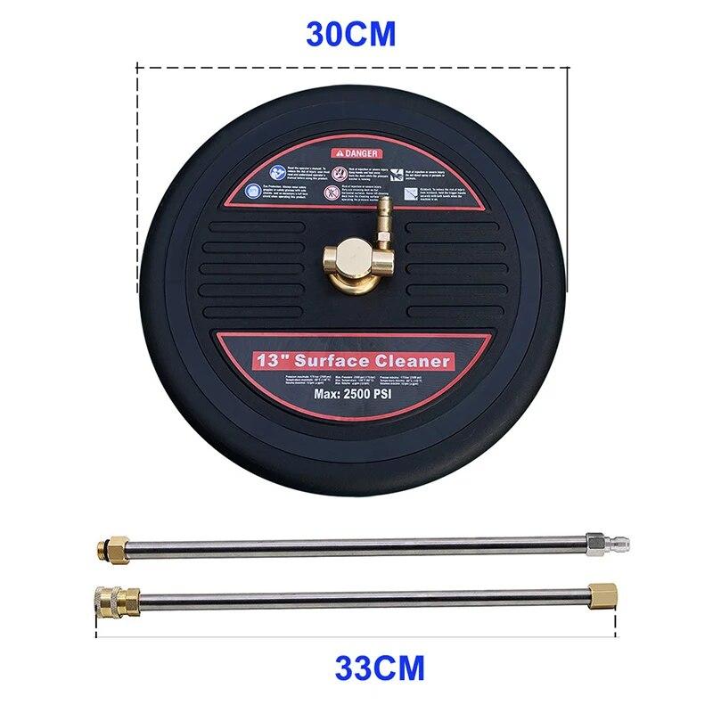 13inch High Pressure Washer Surface Cleaner Telescopic Rotary Round Water Gun for Karcher K1 K2 K3 K4 K5 K6 K7