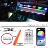 Car Ambient Lights Universal LED Symphony RGB Atmosphere Lamp 64 Colors Acrylic Strip APP Control Remote for Tesla Model 3 Y S X