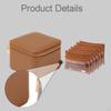 Case Compact Pouch Organizer PU Leather Jewelry Holder Zipper Closure Multifunctional Suitable for