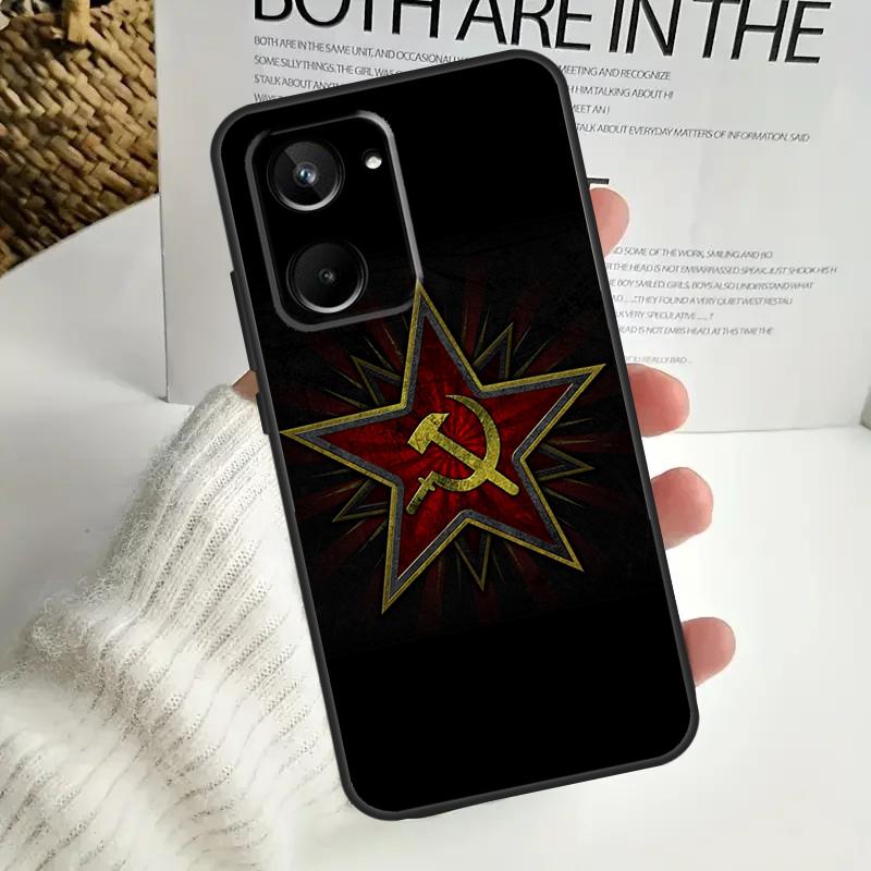 

USSR Flag Soviet Union For Realme GT7 Pro GT6 C75 C61 C67 C63 C71 C55 C51 C65 C53 10 11 12 13 14 15 Pro Plus Case Realme 15 Pro