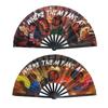 Portable Bamboo Silk Folding Fan For Cosplay Substance Outdoor Adventures Photography Props Decoration
