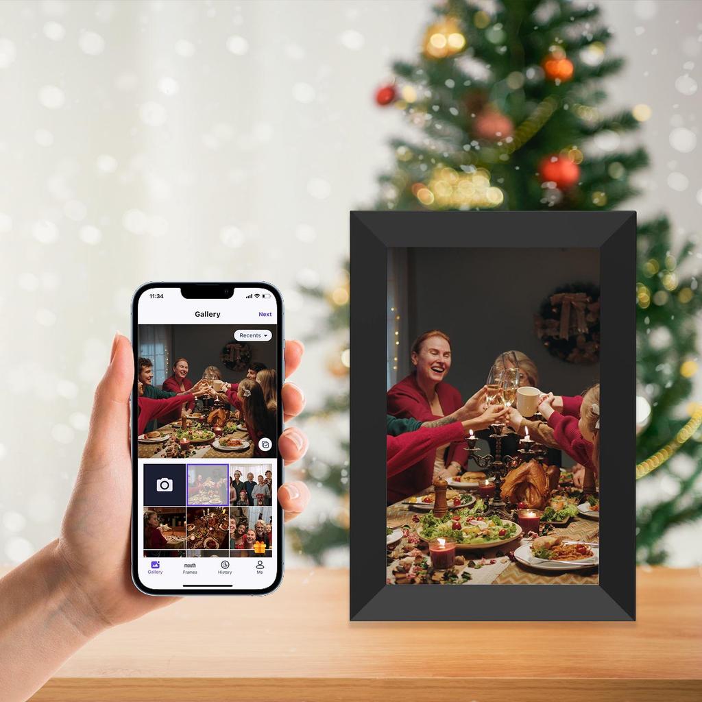 10.1" WiFi Touch Cloud Photo Frame - Christmas Digital Album with Exclusive Cloud Control